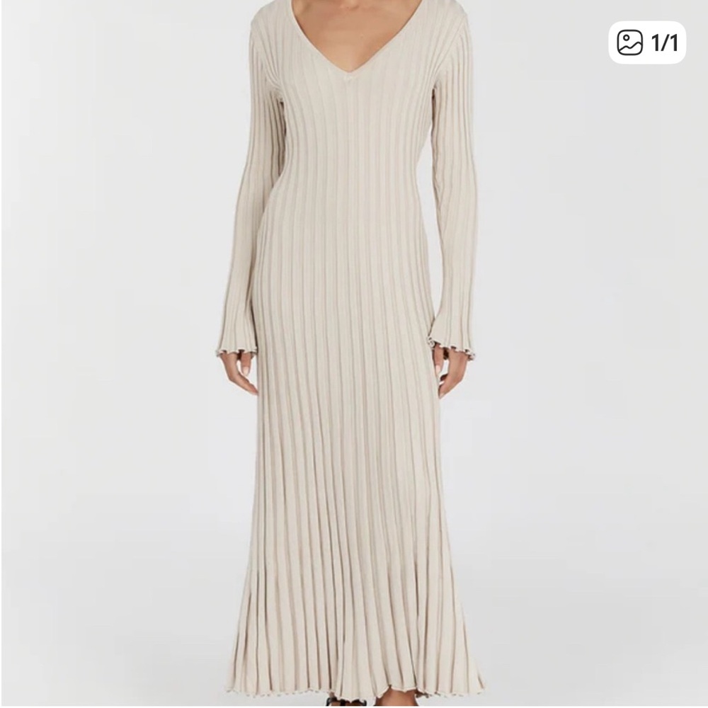 DISSH Reign Stone Long Sleeve Ribbed Dress